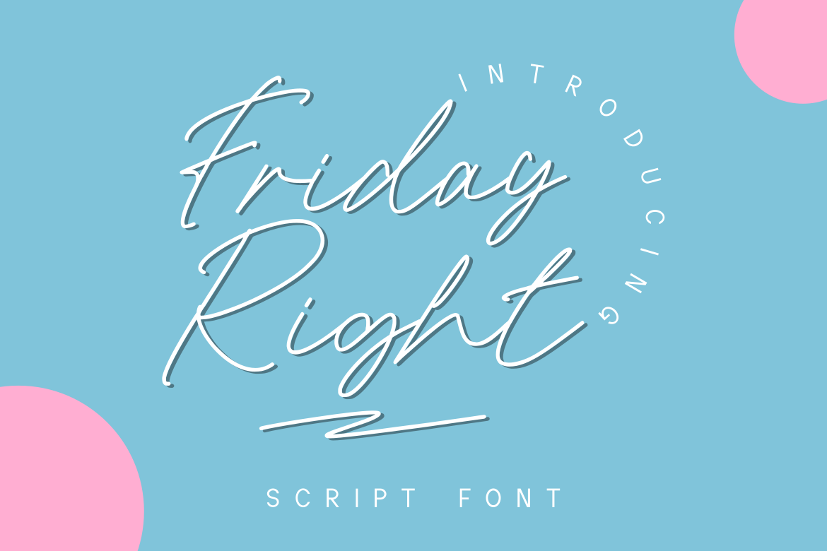 Friday Script  Script Fonts ~ Creative Market