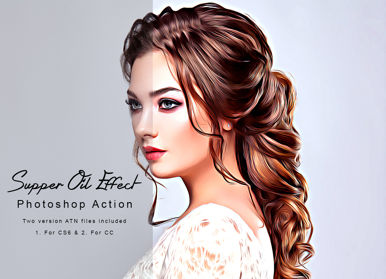 Supper Oil Effect Photoshop Action | Actions ~ Creative Market