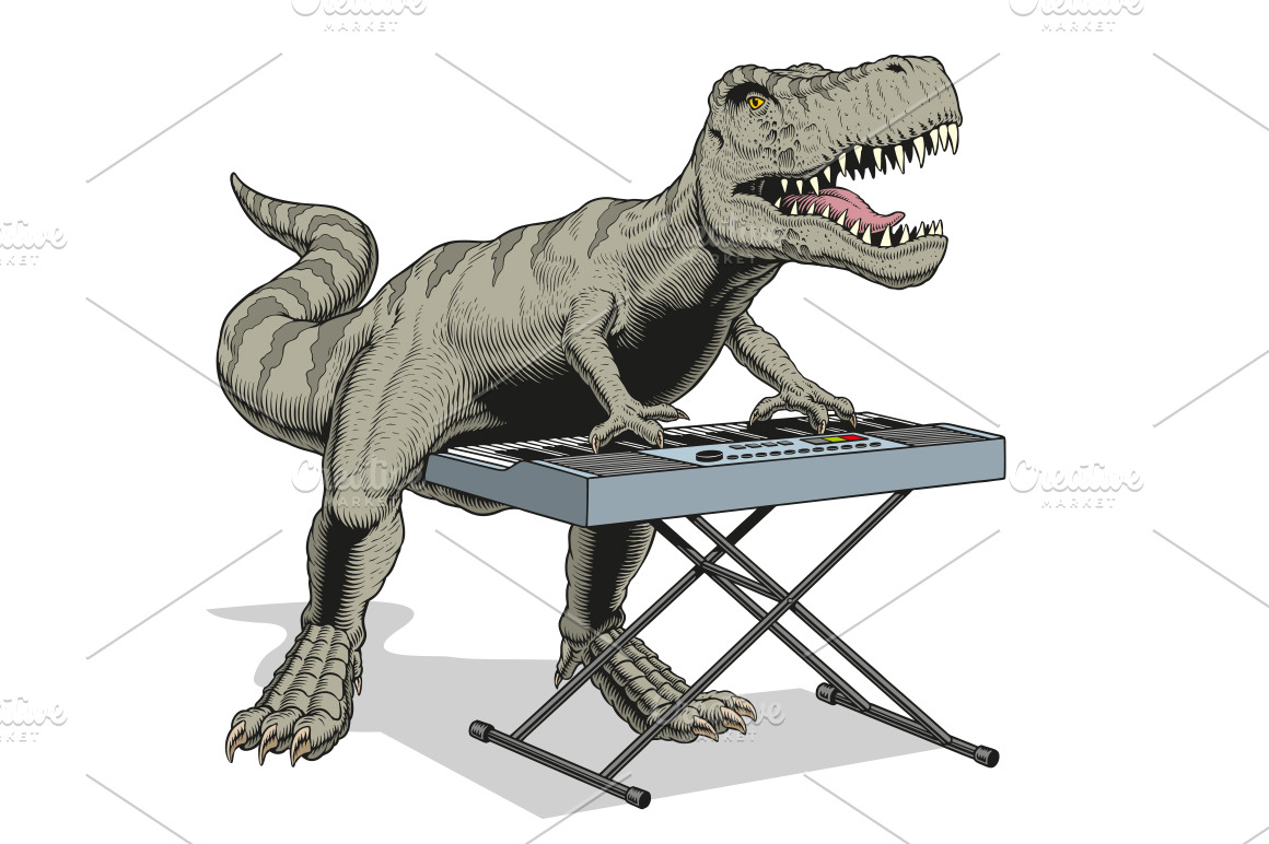 keyboard drawing creator dinosaur