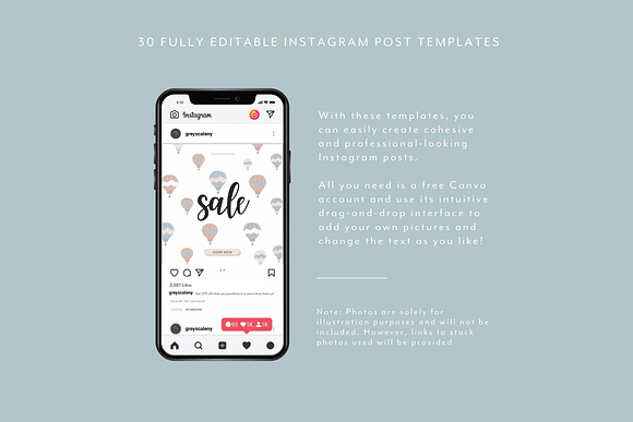 Instagram Template Baby Baby Bundle Social Media Post 30 