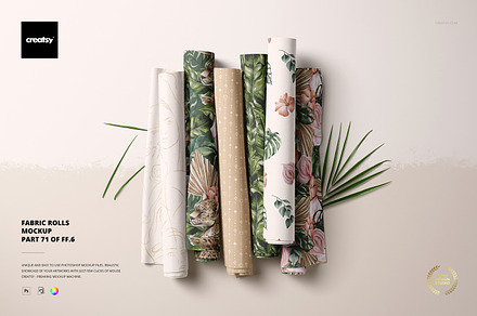 Set of 3 Paper Roll Showcase Mockup Graphic by Rami's design