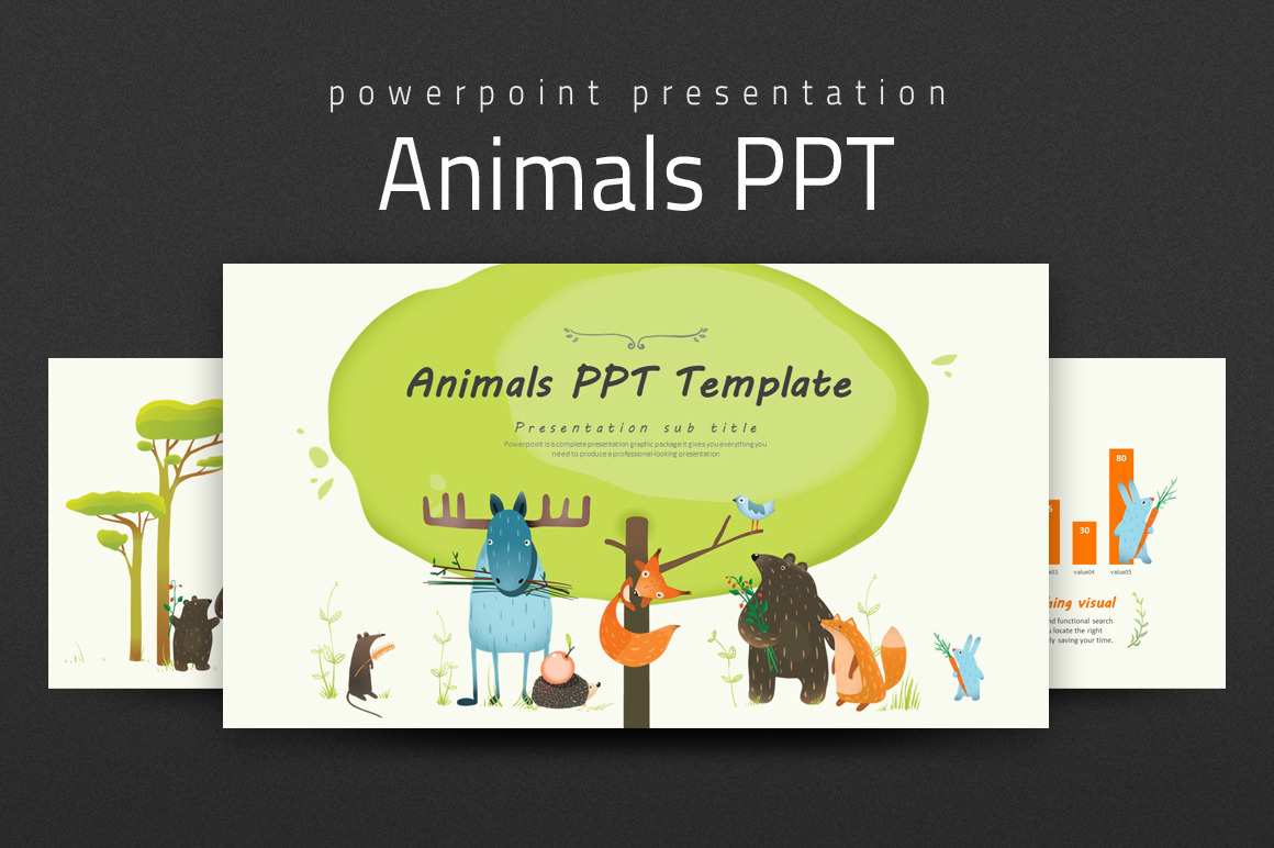 Animals PPT Presentation Templates Creative Market