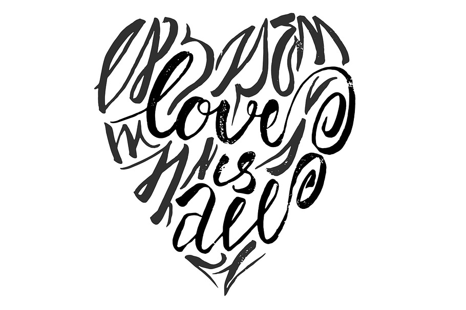 Love Lettering | Pre-Designed Illustrator Graphics ~ Creative Market