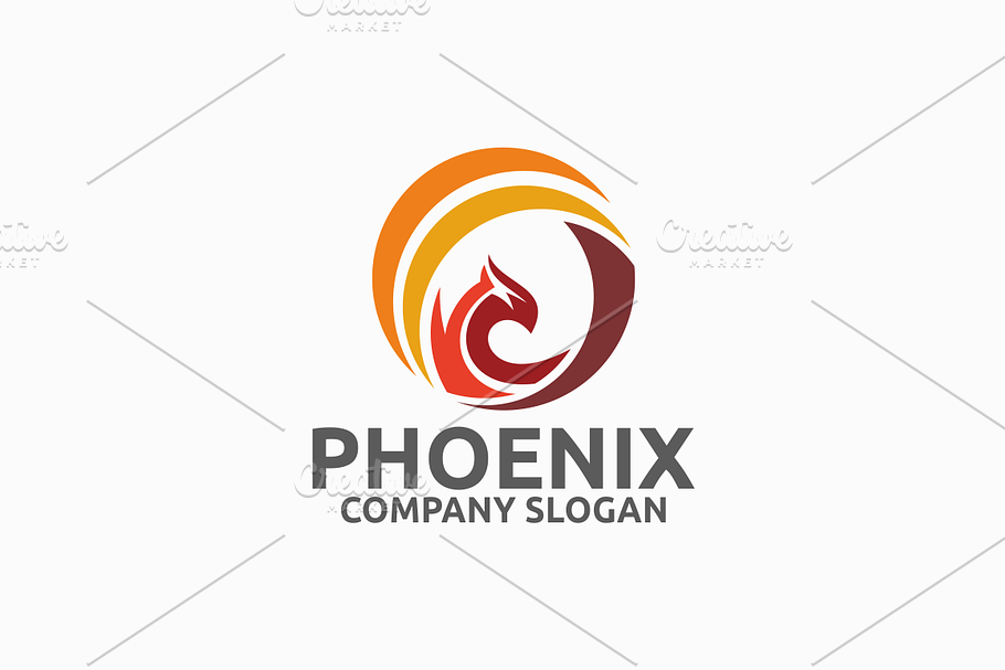 Phoenix Logo | Creative Illustrator Templates ~ Creative Market