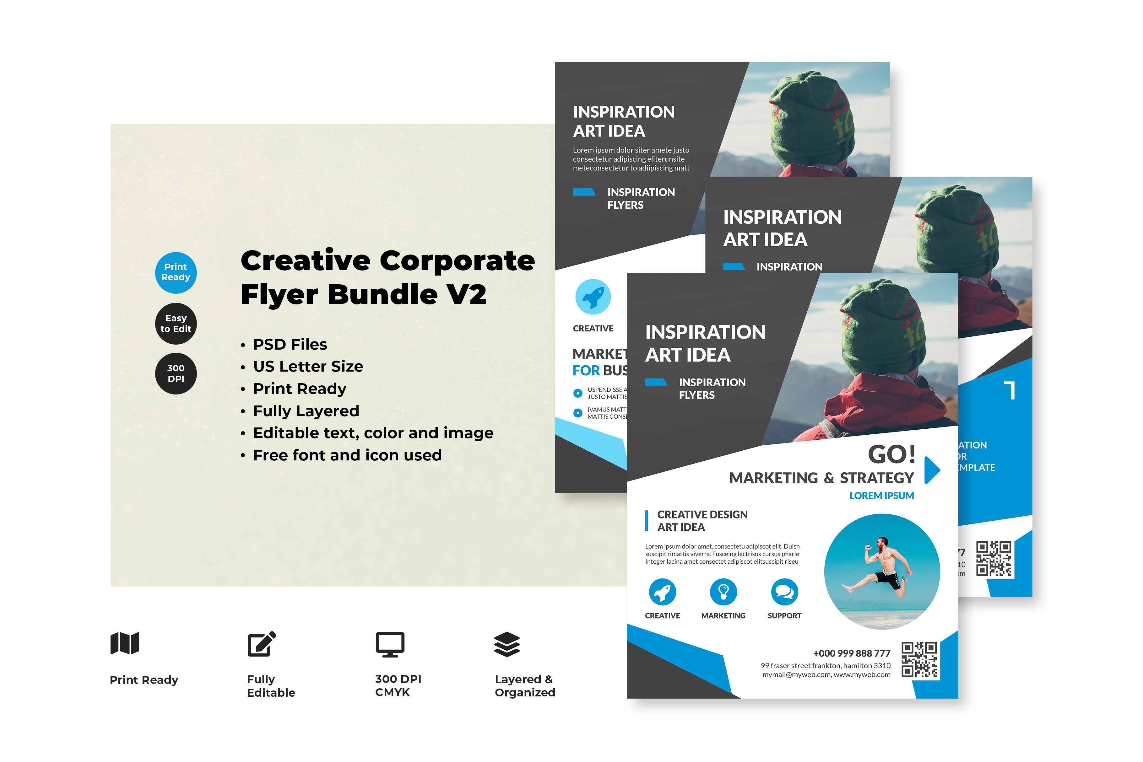 Creative Corporate Flyer Bundle V2 | Flyer Templates ~ Creative Market