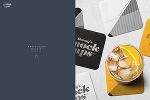 Download Square Coaster Mockup Creative Photoshop Templates Creative Market