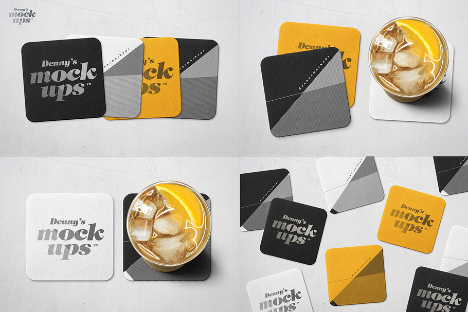 Download Square Coaster Mockup | Creative Photoshop Templates ...