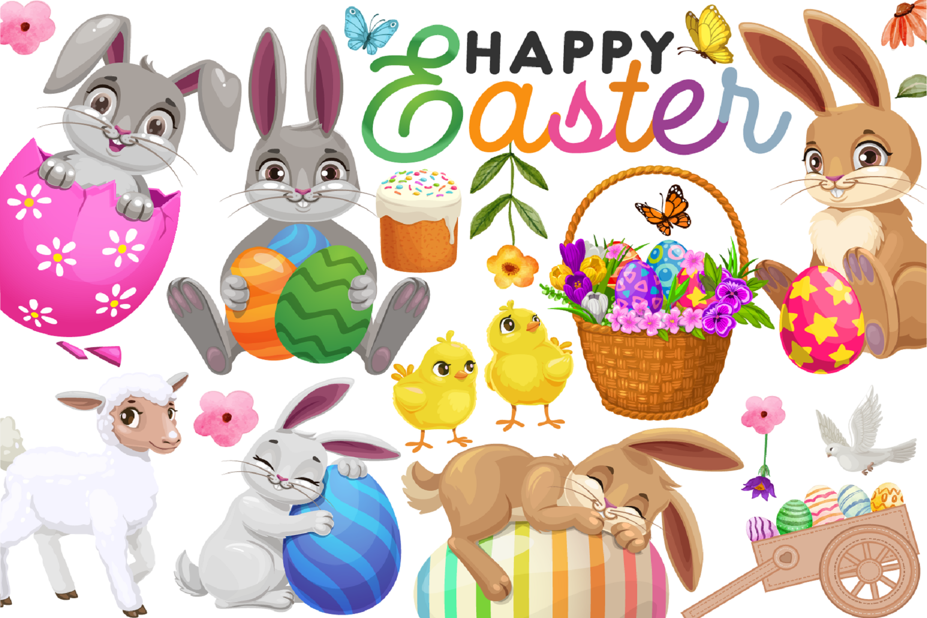 Easter Bunny Clipart Creative Market