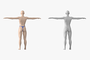 Natural Female 01 T-Pose Base Mesh  3D Characters & People ~ Creative  Market