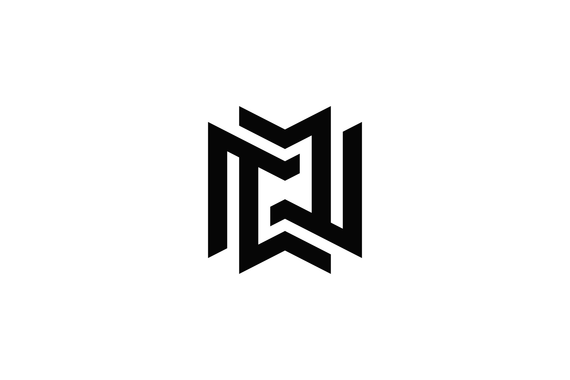 Exclusive Logo 715082, Double Letter Mm Crown Logo