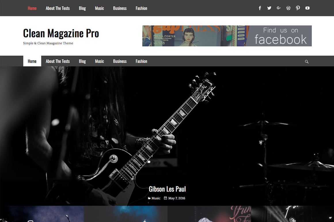 Clean Magazine Pro | WordPress Themes ~ Creative Market