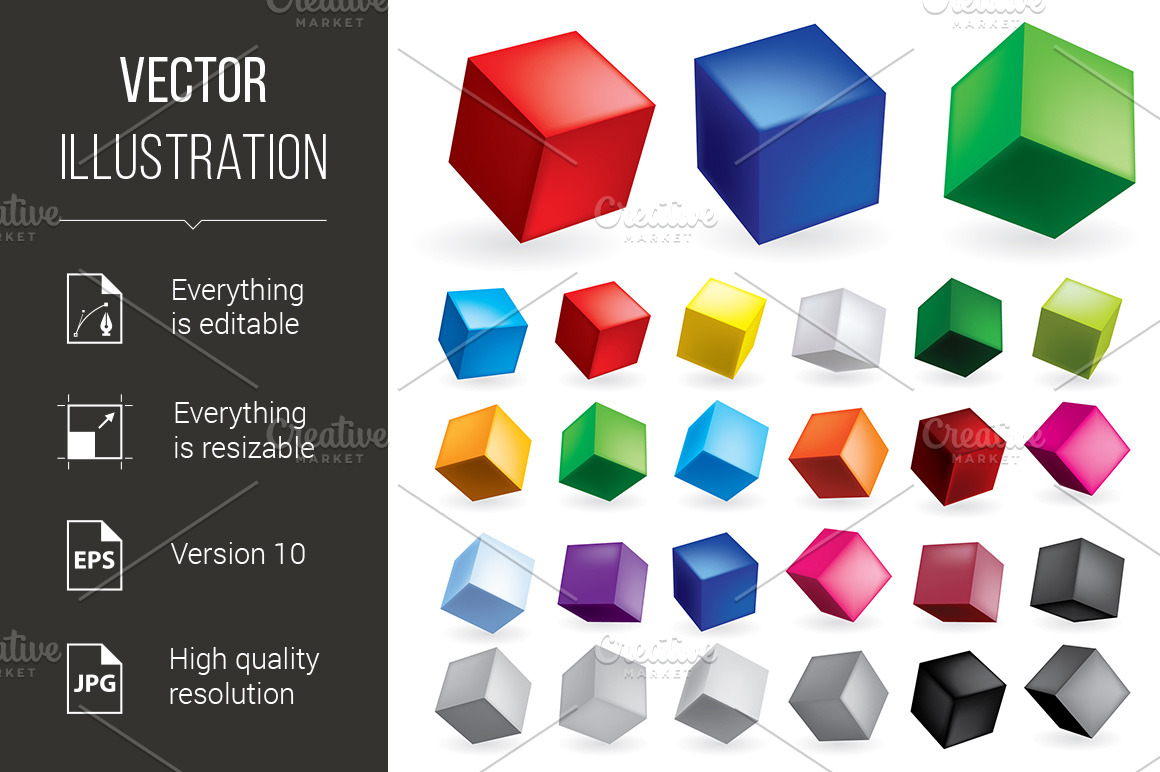 illustrator cube download