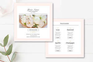 Wedding Photography Price List | Creative Photoshop Templates