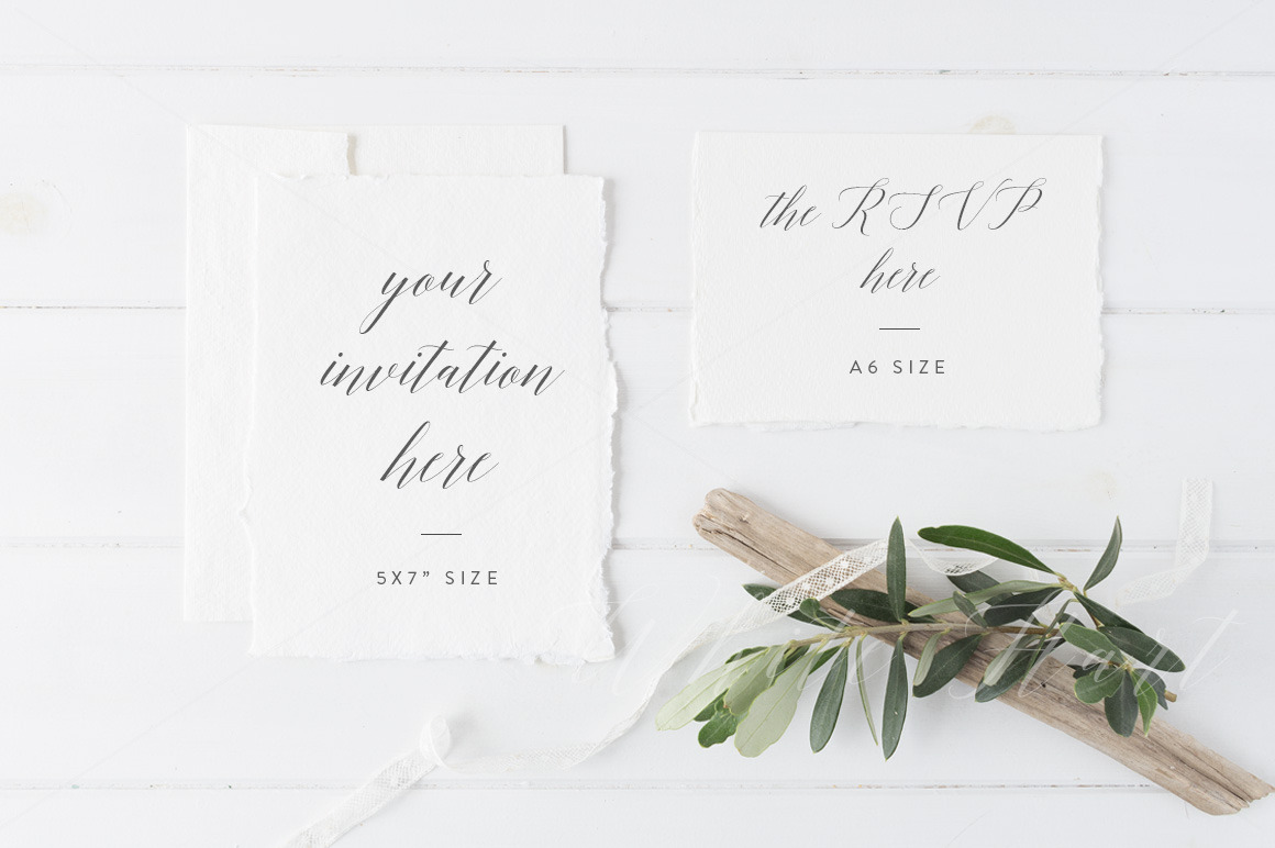 Download Wedding Invitation Suite Mockup Creative Illustrator Templates Creative Market