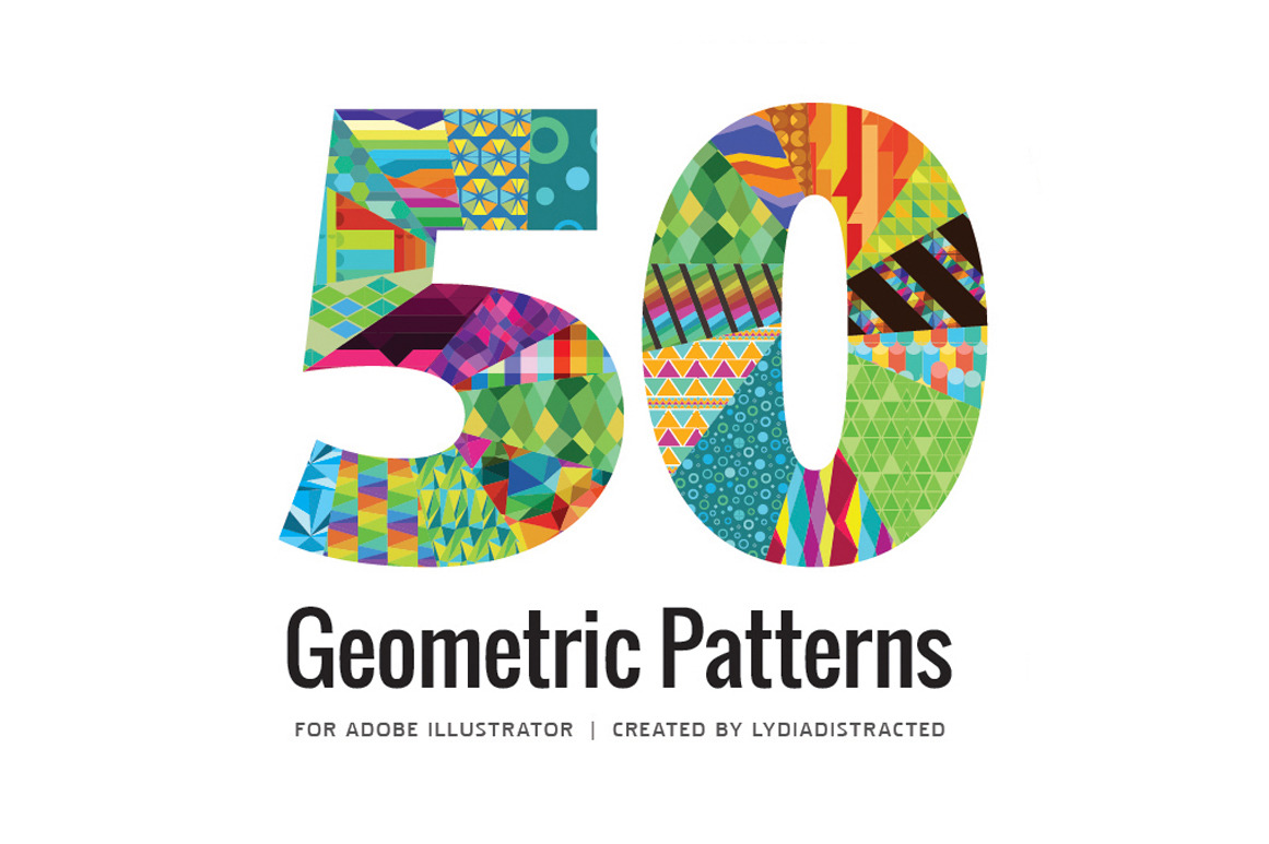 50 Vector Geometric Patterns | Graphic Patterns ~ Creative Market