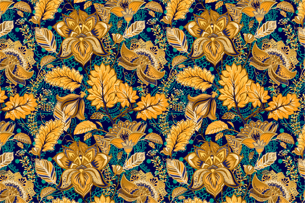 Bright Floral Pattern | Graphic Patterns ~ Creative Market