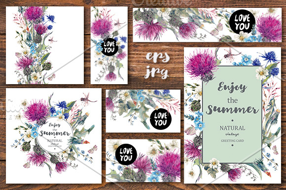 Meadow Herbal Collection | Decorative Illustrations ~ Creative Market