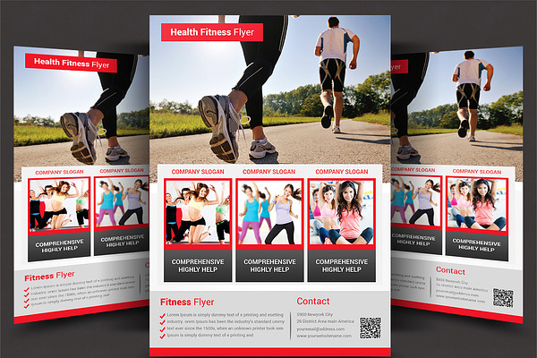 Fitness Flyer Gym Flyer Creative Photoshop Templates Creative Market