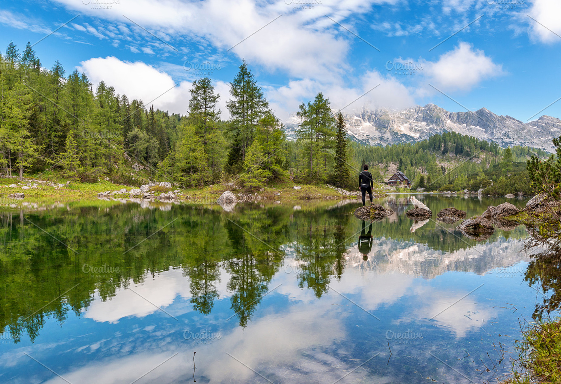 Beautiful valley of the seven lakes containing slovenia, triglav, and ...