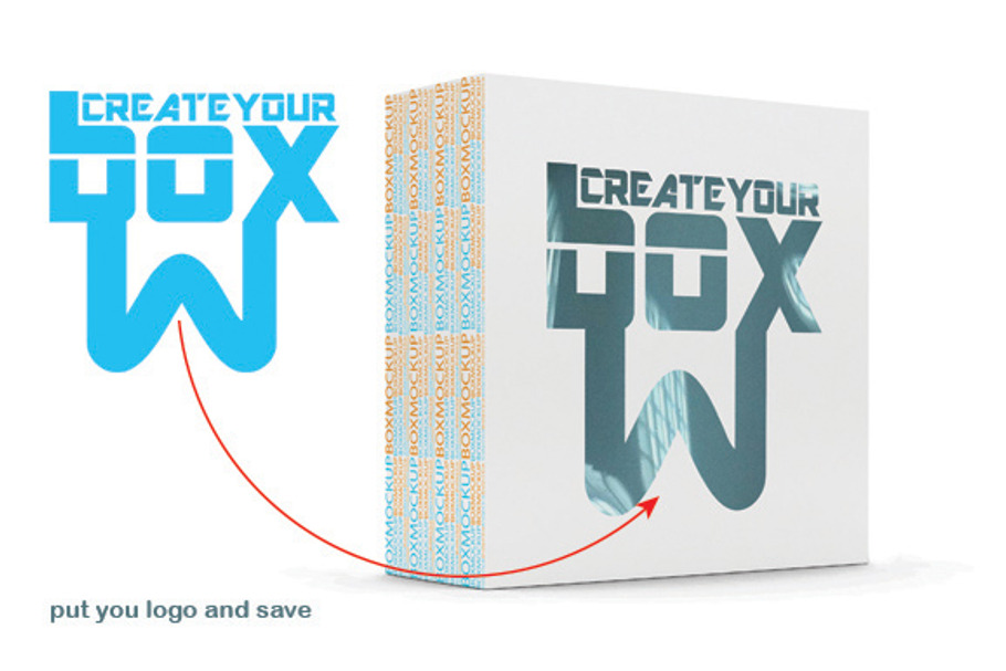 Download Box Mock Up | Creative Illustrator Templates ~ Creative Market