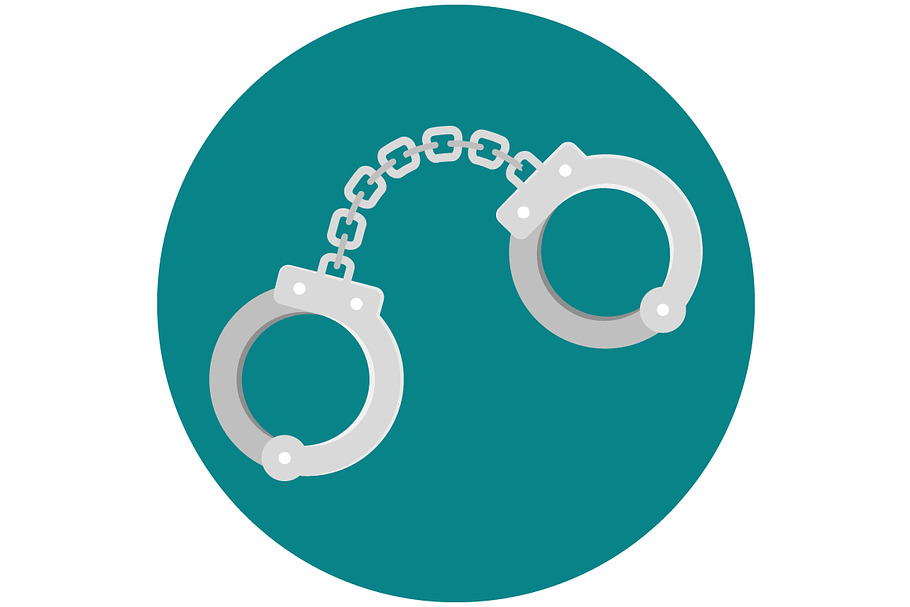 Handcuffs thin line icon | Pre-Designed Photoshop Graphics ~ Creative