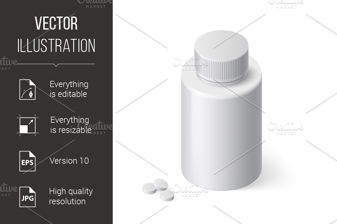 Medical Bottle | Background Graphics ~ Creative Market