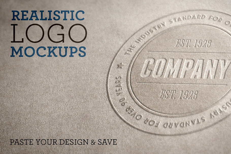 Download Realistic Logo Mockups Desain Mockup Gratis