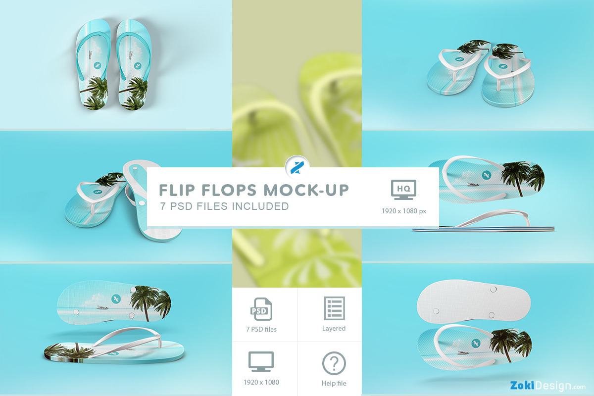 Download Flip Flops Mockup | Creative Photoshop Templates ...