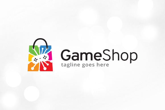 Game Shop Logo  Shop logo, Creative market, Online shopping quotes