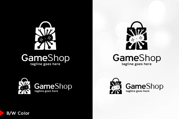 Game Shop Logo  Shop logo, Creative market, Online shopping quotes