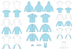 Download 44 Vector Clothing Templates Creative Illustrator Templates Creative Market