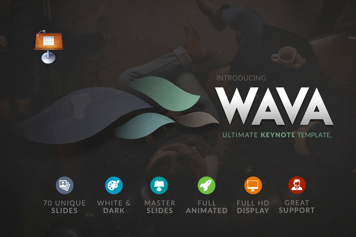 Wava Keynote Template Presentation Templates Creative Market