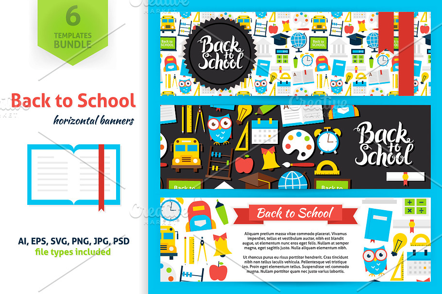 Back to School Gift Tag Vector Set | Pre-Designed Photoshop Graphics ...