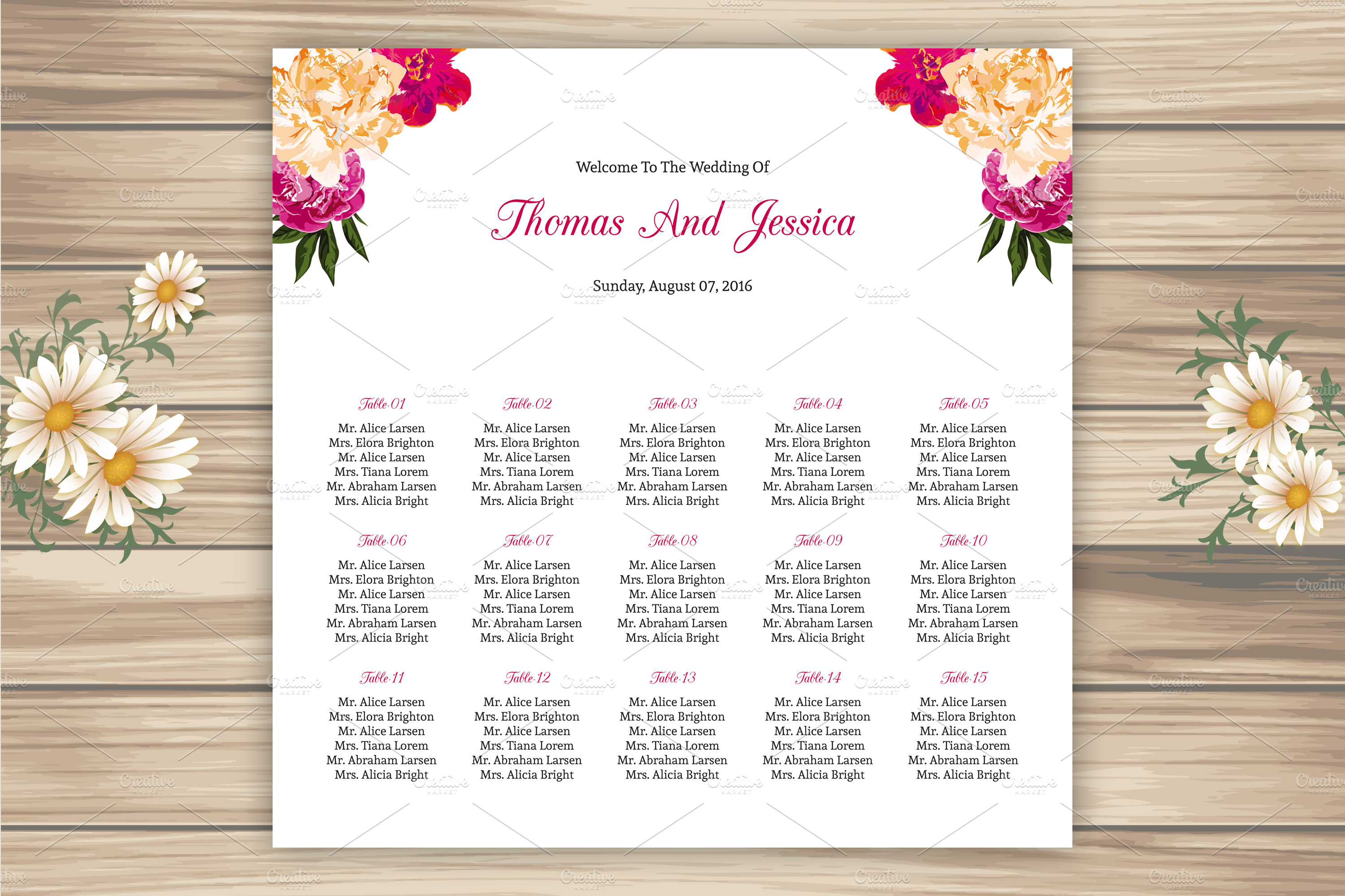 Wedding Seating Chart Template Word from images.creativemarket.com