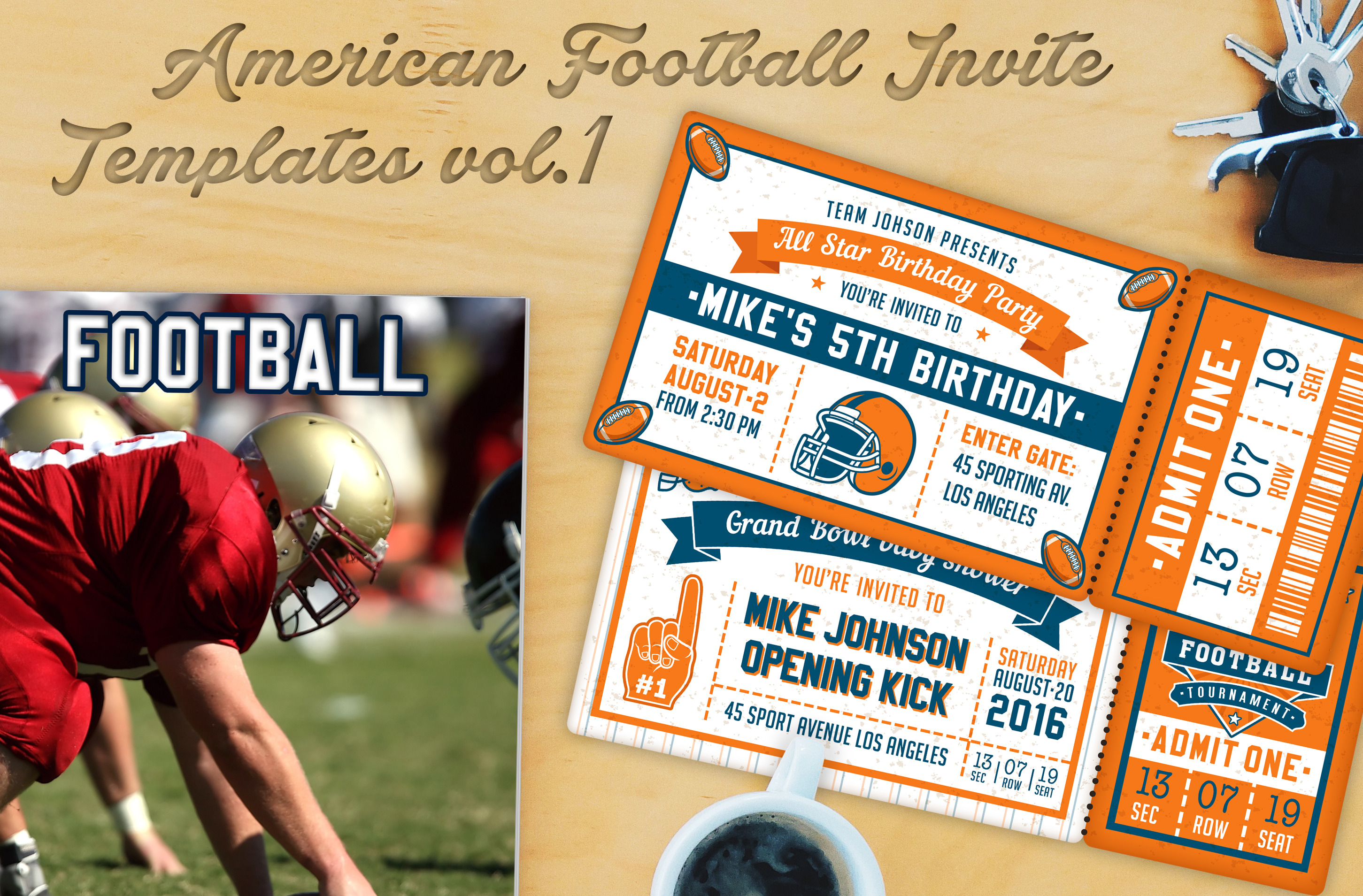 American Football Invite Templates 1 Invitation Templates Creative