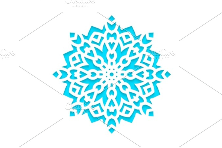 Template Snowflakes Laser Cut Svg Creative Illustrator Templates Creative Market