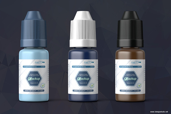 Download E Liquid Bottle Mockup Creative Photoshop Templates Creative Market