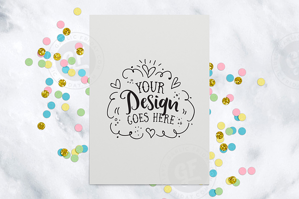 Download Confetti Party Styled Scene Mockup | Creative Product ...