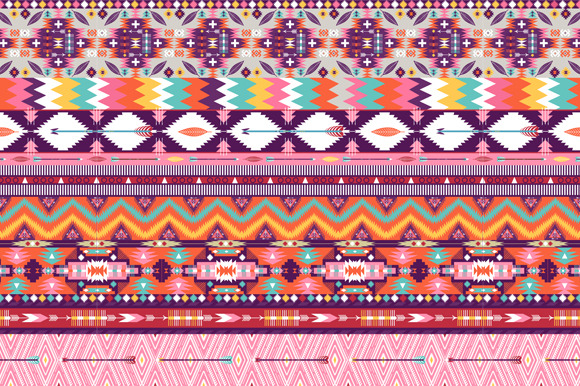 Collection Bright Aztec Patterns | Graphic Patterns ~ Creative Market