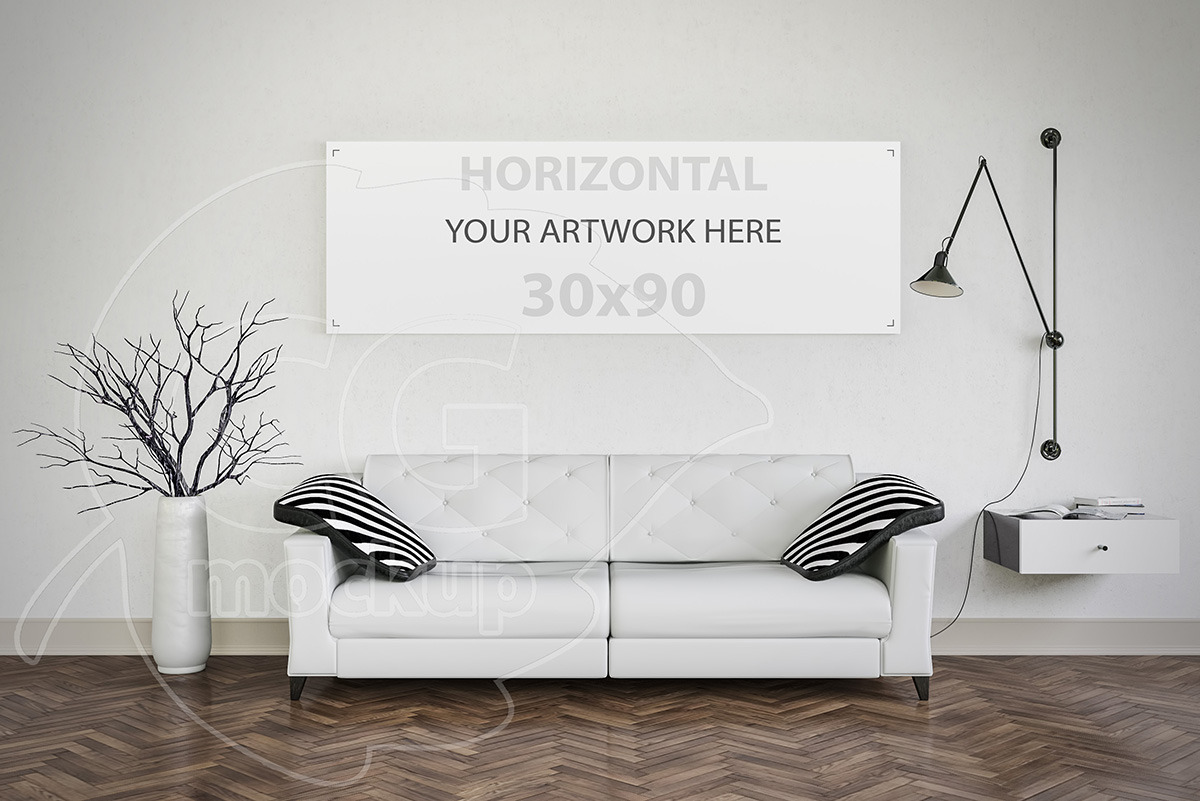 Download Modern Interior Painting Mockup Creative Photoshop Templates Creative Market