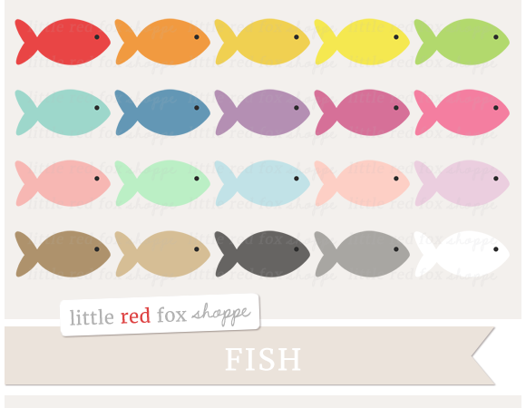 Fish Clipart | Animal Illustrations ~ Creative Market