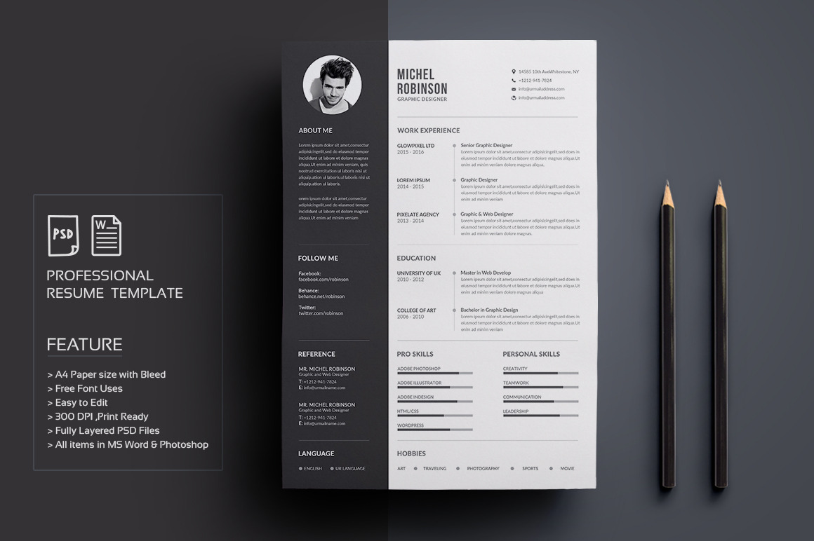 Resume/CV | Resume Templates ~ Creative Market