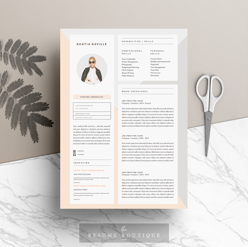 Resume Template 5pages Modern Muse Resume Templates Creative Market