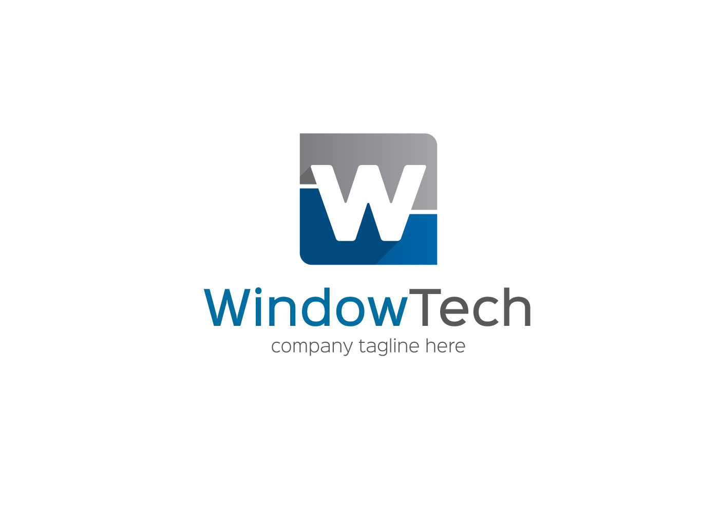 Window Tech Letter W Logo | Branding & Logo Templates ~ Creative Market