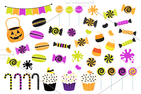 Download Halloween Candy Clipart Custom Designed Illustrations Creative Market