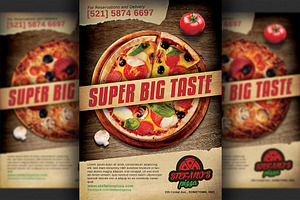 Pizzeria Flyer Template Creative Market