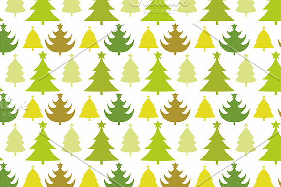 Christmas tree pattern | Graphic Patterns ~ Creative Market