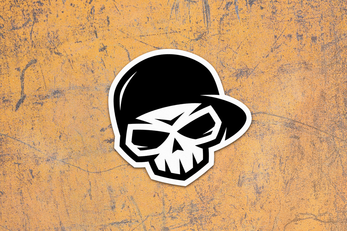 Skull in Cap (3) | Pre-Designed Illustrator Graphics ~ Creative Market