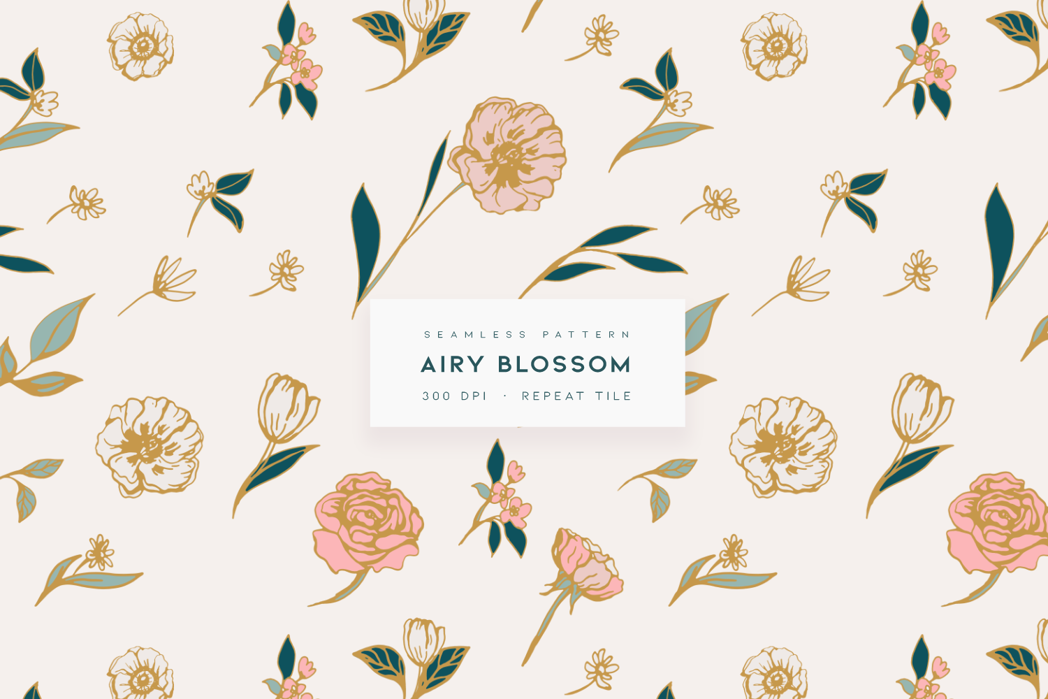 Airy Blossom | Graphic Patterns ~ Creative Market