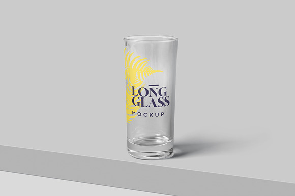 Free PSD  Large glass mockup